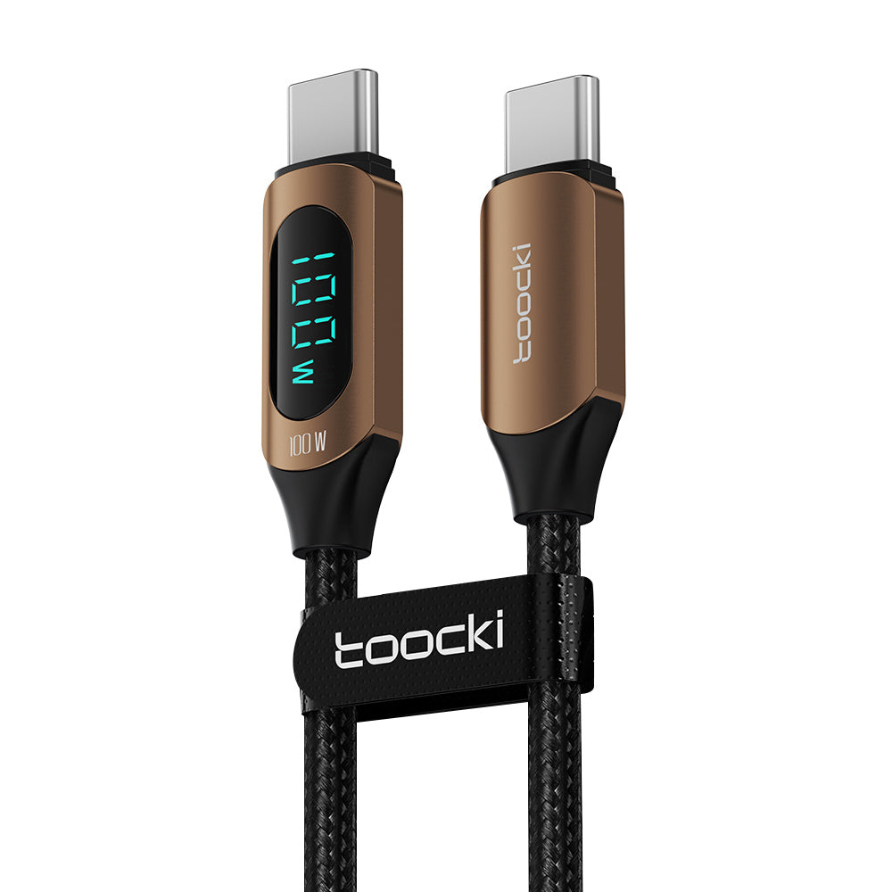 TOOCKI TQ-X03 2m Digital Display Data Cable USB-C to USB-C PD 100W Charging Cord TOOCKI TQ-X03 2m Digital Display Data Cable USB-C to USB-C PD 100W Charging Cord